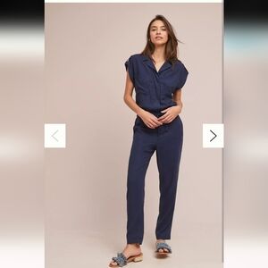 Anthropologie Surplice Jumpsuit